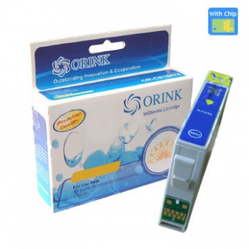 Cartus Cerneala Compatibil Orink OR-CET0714/T0894 Yellow for Epson Stylus D120, DX7400, DX7450, DX8400, DX8450, DX9400F, D78, D92, DX4000, DX4050, DX4400, DX4450, DX5000, DX5050, DX5500