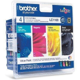 Cartus Brother LC1100VALBPDR BK/C/M/Y/BLISTER INK PACK / SEC-TAG 