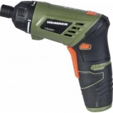 Surubelnita cu acumulator, voltaj 3.6V Ni-Cd 1300mAh, turatie in gol 210rpm, trepte de torsiune: 15+1, torsiune maxima 4.5N.m, timp de incarcare 3ore, maner pliabil de la 180 la 90, accesorii: incarca 