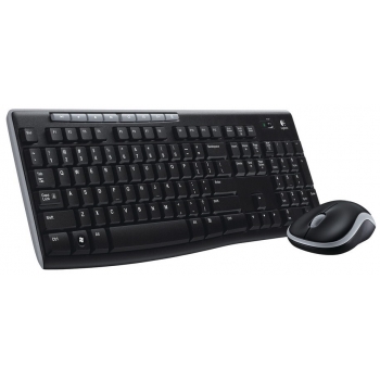 Kit Wireless Tastatura+Mouse Logitech MK270 Multimedia USB Black 920-004508