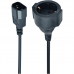 Cablu Prelungitor GEMBIRD, pentru UPS C14 la shuko, 0.75MM, Negru PC-SFC14M-01