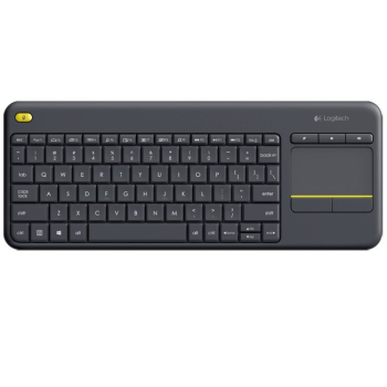 Tastatura Wireless Logitech K400 Plus Dark, Touchpad, USB, Black 920-007145