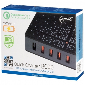 Incarcator retea GSM Arctic Quick Charger 8000, Universal, 5x USB, Quick Charge 2.0