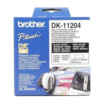 Rola Etichete Brother DK11204 Dimensiune 17 x 54 mm black on white