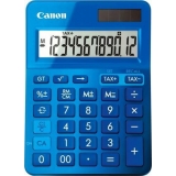 Calculator birou Canon LS123KBL albastru, 12 digiti, ribbon, display LCD, functie business, tax si conversie moneda