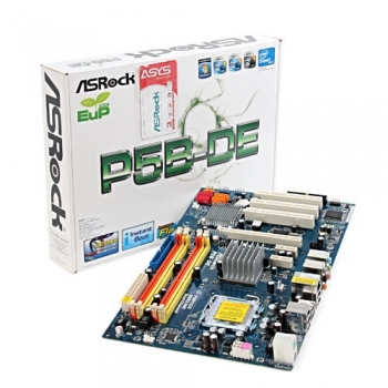 Placa de baza ASRock P5B-DE Socket 775 Chipset Intel P965 4x DIMM DDR2 1x PCI-E x16 2.0 2x PCI-E x1 3x PCI ATX