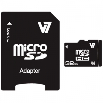 V7 Micro SDHC 32GB Class 10 + SD Adapter