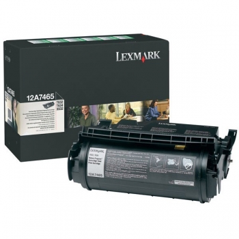 Cartus Toner Lexmark 12A7465 Black Extra High Yield Return Program 32000 pagini for Optra T632, T634, X632