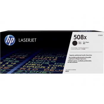 HP 508X High Yield Black Original LaserJet Toner Cartridge (12.5k) CF360X