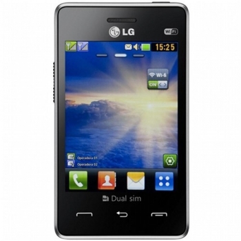 Telefon Mobil LG Cookie Smart T375 Black Dual SIM TFT 3.0" 240 x 320 capacitive, multitouch, WiFi