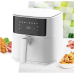 Friteuza cu aer cald Heinner, 1700w, capacitate cos 5.7l, display digital, termostat reglabil 80-200 grade, Alb HAF-B6WH17SQ  