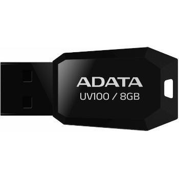 Memorie USB ADATA DashDrive Value UV100 8GB USB 2.0 Black AUV100-8G-RBK