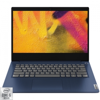 Laptop Ultrabook Lenovo 14 IdeaPad 3 14IIL05, FHD, Procesor Intel Core i5-1035G1 (6M Cache, up to 3.60 GHz), 8GB DDR4, 256GB SSD, GMA UHD, No OS, Abyss Blue