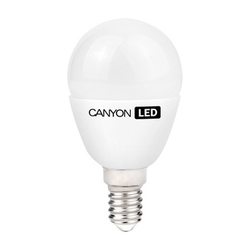 CANYON PE14FR6W230VW LED lamp, P45 shape, milky, E14, 6W, 220-240V, 150Â°, 470 lm, 2700K, Ra>80, 50000 h