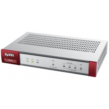 ZyWALL USG-40 Firewall Appliance 10/100/1000, 1 WANs, 3 LAN / DMZ ports, 1 x OPT, 1 x USB, 10 x VPN Tunells, included 1-year licenses of IDP, Antivir (Kaspersky), Antispam (Cyren), Content Filtering (Cyren), no rack mount