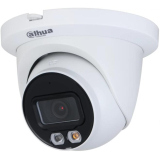Camera supraveghere IP Dome cu iluminare duala Dahua WizSense IPC-HDW2449TM-S-IL-0280B, 4 MP, 2.8 mm, lumina alba/IR 30 m, slot card, microfon, PoE  