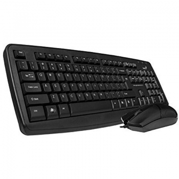 Kit Tastatura + Mouse Genius KM-130 Mouse Optic 3 butoane100dpi Tastatura Standard Black USB G-31330210100
