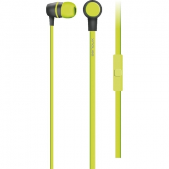 Casti cu microfon Serioux, in-ear, buton on/off, frecventa 18-20KHz, sensitivitate 116dB, impedanta 32Ohm, cablu 1.2m, jack 3.5mm, culoare verde lime