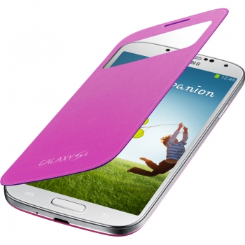 Husa Samsung S-View pentru i9505 Galaxy S IV Sirius Purple EF-CI950BVEGWW