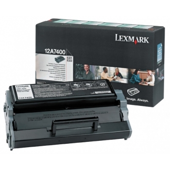 Cartus Toner Lexmark 12A7400 Black 3000 pagini for Optra E321, Optra E323