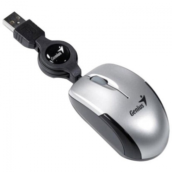 Mouse Genius Micro Traveler V2 optic 3 butoane 1200dpi cablu retractabil USB G-31010125102
