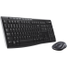 Kit Wireless Tastatura+Mouse Logitech MK270 Multimedia USB Black 920-004508