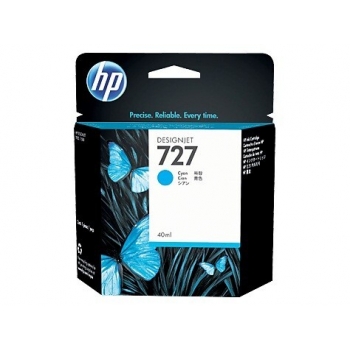 Cartus Cerneala HP Nr. 727 Cyan 40ml for DesignJet T1500 ePrinter, T920 ePrinter B3P13A