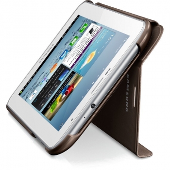 Husa tableta Samsung EFC-1G5SAECSTD Amber Brown compatibila cu Galaxy TAB 2 7" Cu functie de stand