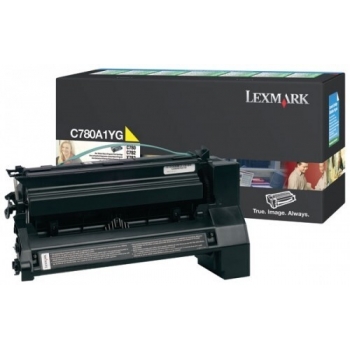 Cartus Toner Lexmark C780A1YG Yellow Return Program 6000 pagini for C780DN, C780DTN, C780N, C782DN, C782DTN, C782N, X782E