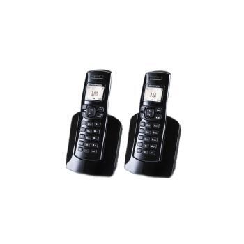 Telefon Dect Sagem D150Duo, display alfanumeric alb-negru,1 linie pt text si 2 linii icons, Caller ID, agenda 50 numere,numar sonerii 10, ceas, alarma, sunet digital,functia "mute", compatibil functia GAP(pana la 6 dispozitive), 2 baterii AAA,