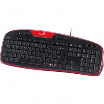 Tastatura Genius KB-M205 Multimedia Rosu USB 31310465101