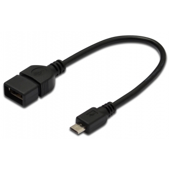 USB Assmann OTG USB-micro USB 0,2m (AK-300309-002-S)