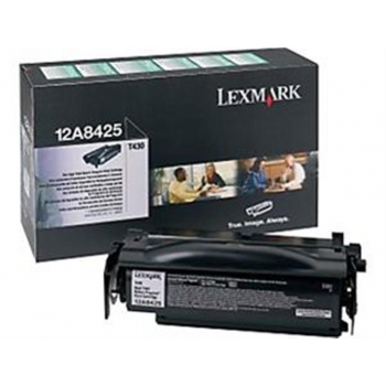 Cartus Toner Lexmark 12A8425 Black High Yield Return Program 12000 pagini for Optra T430