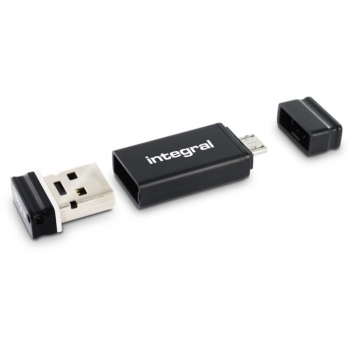 Memorie USB Integral Fusion 8GB USB 2.0 plus adaptor OTG INFD8GBFUSRDOTGAD