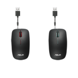 Mouse Asus UT300 Optic 3 butoane 1000dpi cablu retractabil 70cm design ambidextru Matte Black-Blue 90XB0460-BMU010