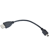 Cablu USB OTG AF la Mini-BM, 0.15 m, Gembird