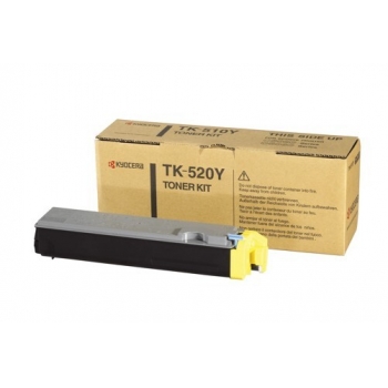 Cartus Toner Kyocera TK-520Y Yellow 4000 Pagini for Kyocera Mita FS-C5015N