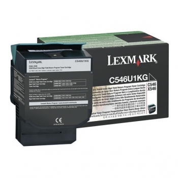 Cartus Toner Lexmark C546U1KG Black Extra High Yield Return Program 8000 pagini for C546DTN, X546DTN, X548DE, X548DTE