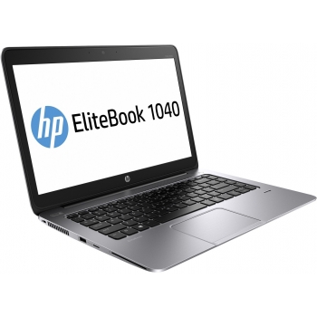 Laptop HP EliteBook Folio 1040 G2 Ultrabook Intel Core i5 Broadwell 5200U up to 3.2GHz 8GB DDR3L SSD M.2 256GB Intel HD Graphics 5500 14" Full HD Windows 8.1 Pro H9W06EA