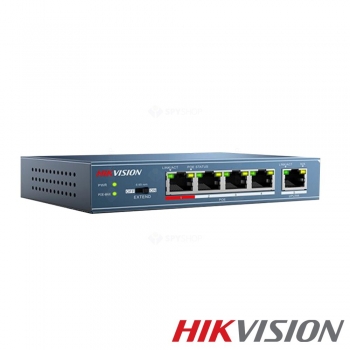 Switch POE CU 4 PORTURI HIKVISION DS-3E0105P-E-HK 250mPOE