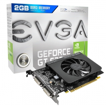 Placa Video EVGA nVidia GeForce GT 630 2GB GDDR3 128bit PCI-E x16 2.0 2xDVI miniHDMI 02G-P3-2639-KR