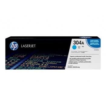 Cartus Toner HP Nr. 304A Cyan 2800 Pagini for Color LaserJet CM2320FXIMFP, CM2320NFMFP, CP2025, CP2025DN, CP2025N CC531A