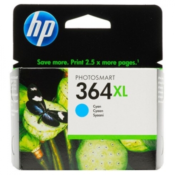 Cartus Cerneala HP Nr. 364XL Cyan Vivera Ink 750 Pagini for PhotoSmart C5380, HP PhotoSmart C6380, HP PhotoSmart D5460, HP PhotoSmart Pro B8550 CB323EE