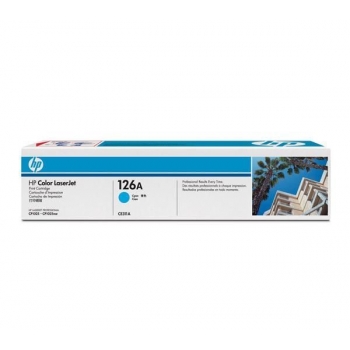 Cartus Toner HP Nr. 126A Cyan 1000 Pagini for LaserJet Pro CP1025, LaserJet Pro CP1025NW CE311A