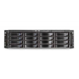 Carcasa rack storage Chenbro 3U/19"/660mm cu manere, se pot monta si placi de baza ATX si E-ATX, 1xslim FDD/ 1xslim ODD, 16x3.5" Hot-swap 6Gb/s mini-SAS, coolere incluse: 4x8cm mijloc si 2x8cm spate, intrusion switch, 2xUSB, 19.5Kg, cu sursa 87
