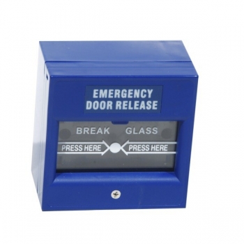 Buton aplicabil din plastic pentru iesire de urgenta culoare albastra Accesorii: ABK-900+, ABK-900++ ABK-900E
