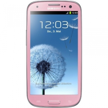 Telefon Mobil Samsung Galaxy S3 i9300 Pink 4.8" 720 x 1280 Gorilla Glass 2 Super AMOLED Cortex A9 Quad Core 1.4GHz memorie interna 16GB Android v4.0 SAMI930016GBPNK