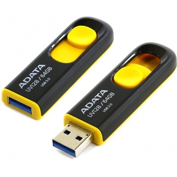 Model : 64GB DashDrive Classic UV128 3.0 (black/yellow), Model : UV128 - USB 3.0, Capacitate memorie : 64GB, Viteza : , Extra : negru / galben, Windows XP/Vista/7/8 , Mac OSX 10.5, 60 x 20 x 9mm (L x W x H). 10g, Garantie : 99 ani, Cod produs: AUV128-64G-