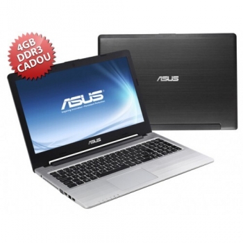 Laptop Asus K56CB-XX304D Intel Core i5 Ivy Bridge 3317U 1.7GHz 8GB (4GB + 4GB CADOU) DDR3 HDD 1TB nVidia GeForce GT 740M 2GB 15.6" HD