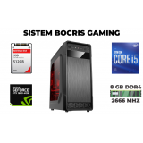 Sistem PC Gaming Bocris Intel Core i5-10400F (up to 4.3Ghz) 8 GB DDR4 SSD 512GB nVidia GeForce ASUS TUF Gaming GTX 1650 OC, 4GB GDDR6 Middle Tower 550W